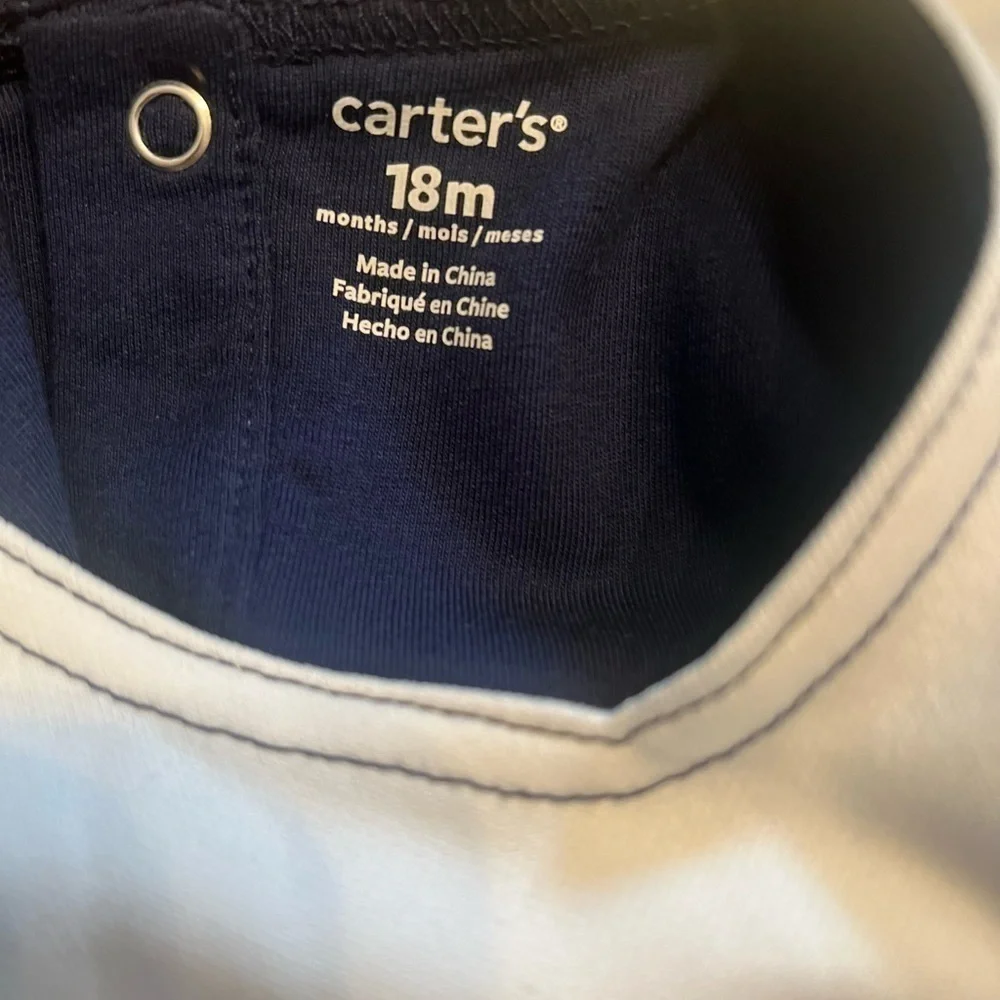 CARTERS GIRLS TWO PIECE LONG SLEEVE DRESS SET SIZE 18MO NWT